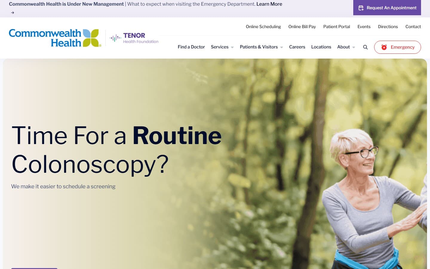 Commonwealth Health website