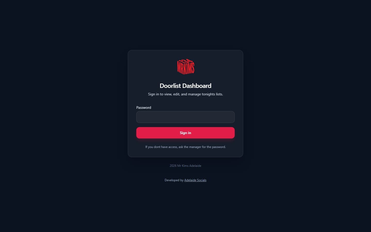 Doorlist website