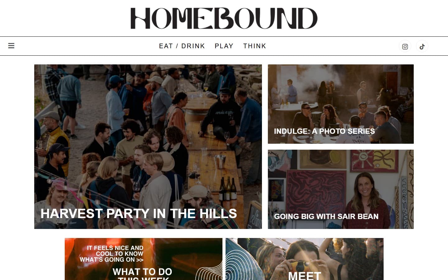 Homebound Adelaide website