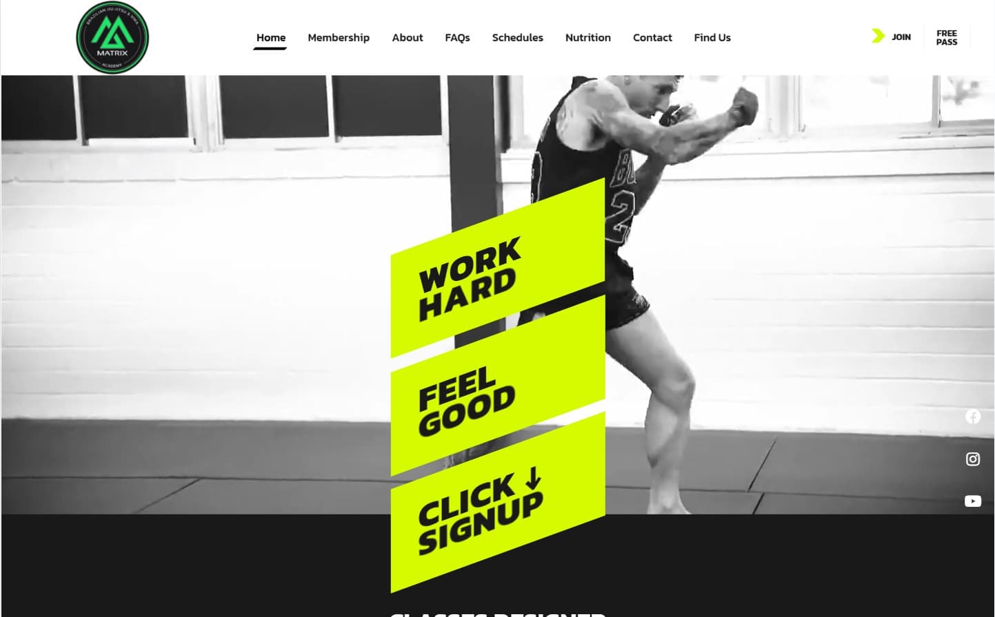 Matrix MMA website