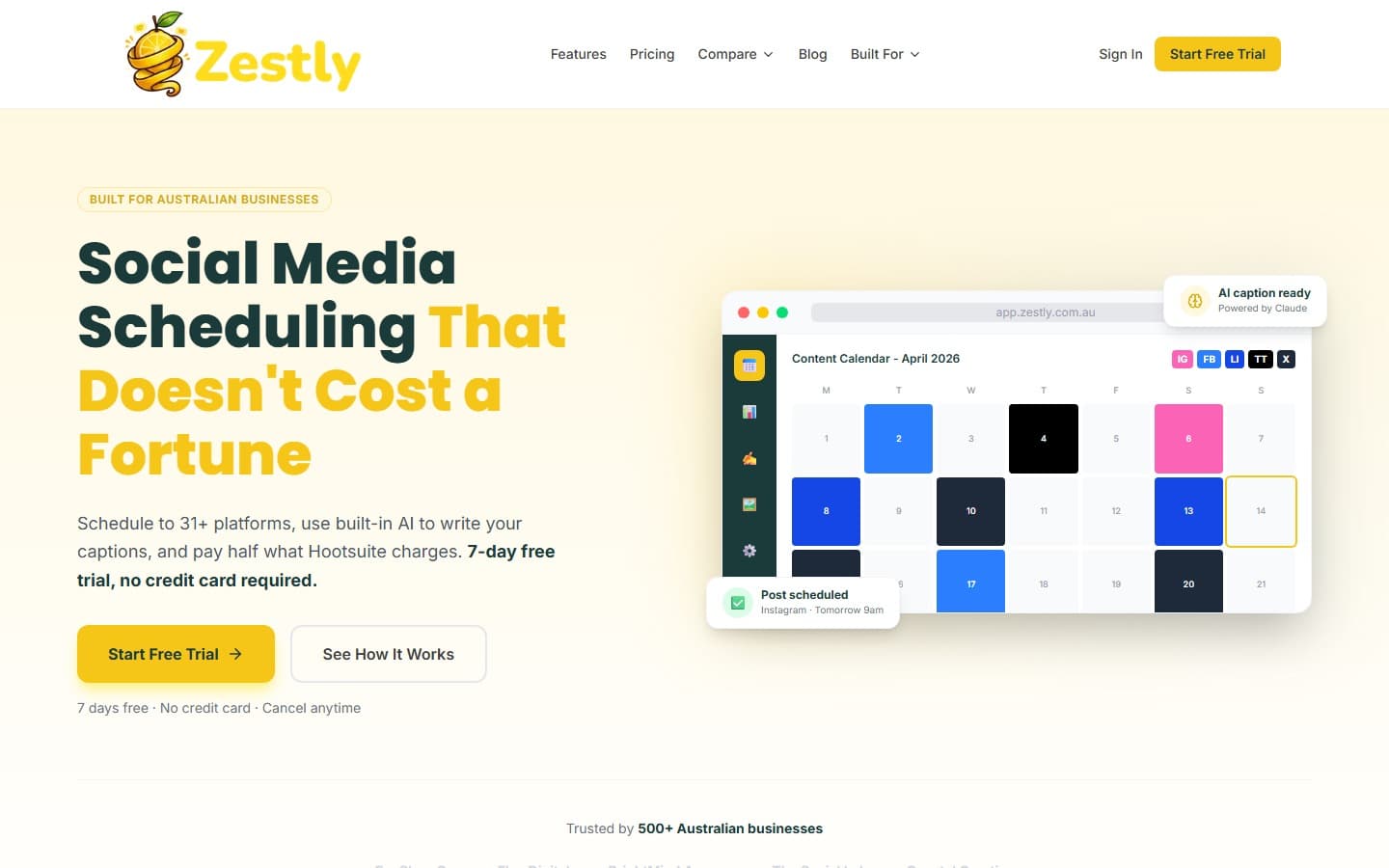 Zestly website