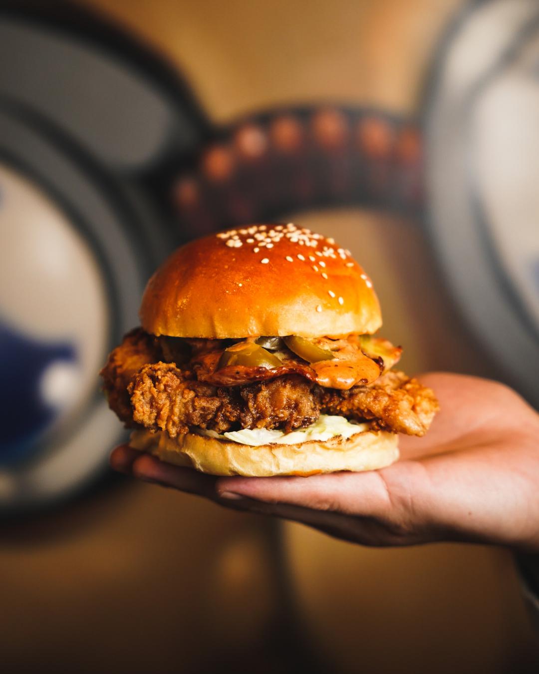 Adelaide food photography showing a restaurant meal being set down on a table by a server